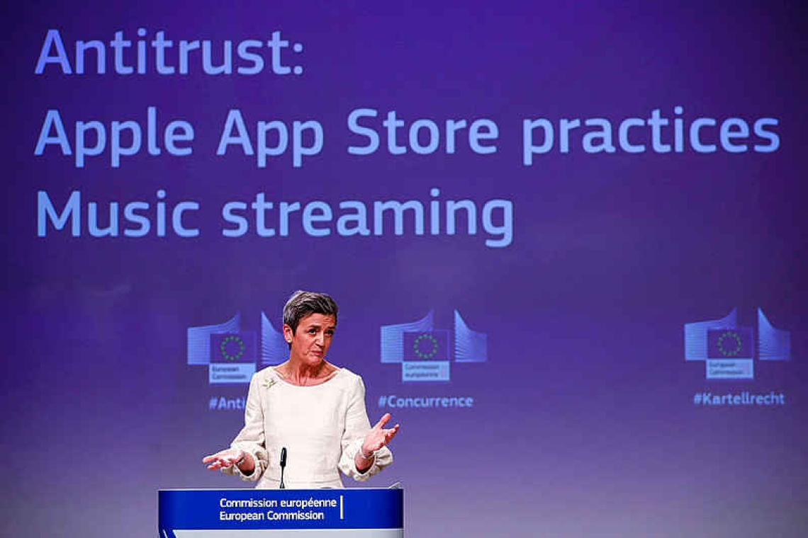 Apple charged with breaching EU tech rules, faces another probe